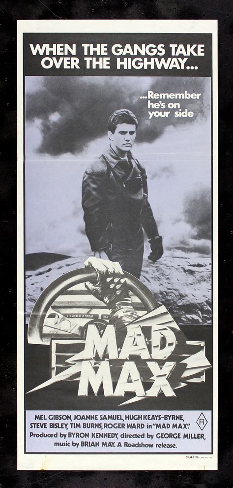 Mad Max Cinemasterpieces Australian Australia Rare Purple Movie