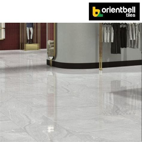 Orientbell | complete orient bell ltd. Orientbell PGVT MARBELINE GREY Marble Floor Tiles, Size: 600X1200 mm, Rs 121 /sq ft | ID ...
