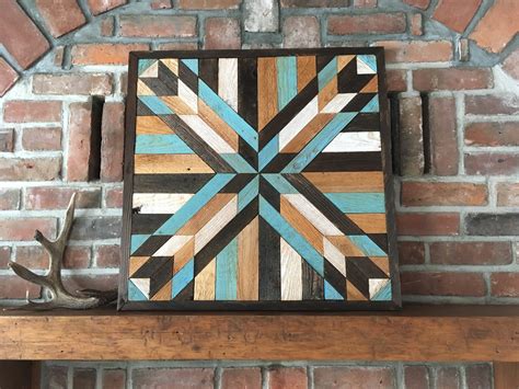 Reclaimed Wood Wall Art Prairie Star Barn Star By