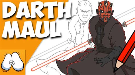 How To Draw Darth Maul Star Wars Youtube
