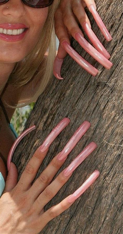 Pin By Khanh An On Nails Long Nails Long Fingernails Curved Nails