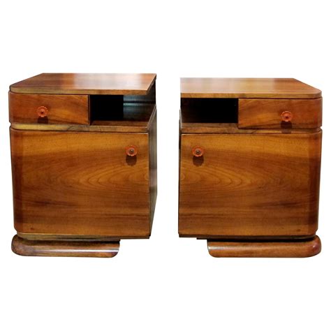 Pair Of Art Deco Bedside Tables Circa 1930 For Sale At 1stdibs Art