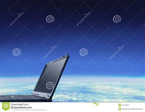 Laptop And Globe Stock Image Image Of Laptop Continents 15754751