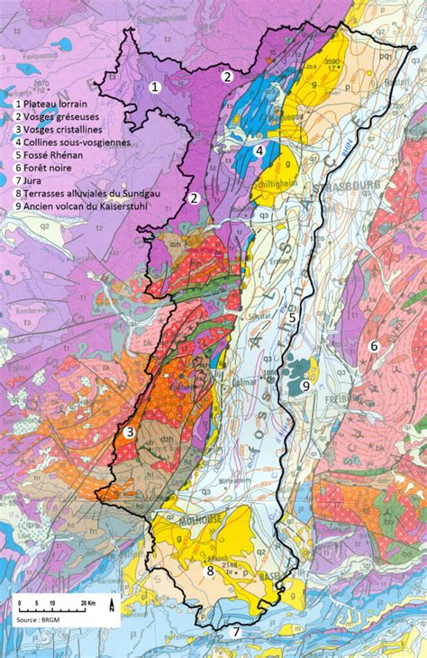 Carte géologique de lAlsace
