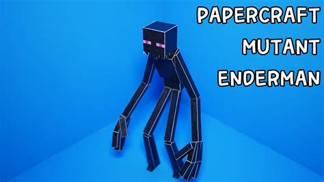 뮤턴트 엔더맨 종이모형 만들기 How To Make A Mutant Enderman Paercraft Minecraft