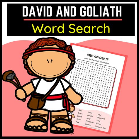 David And Goliath Bible Word Search