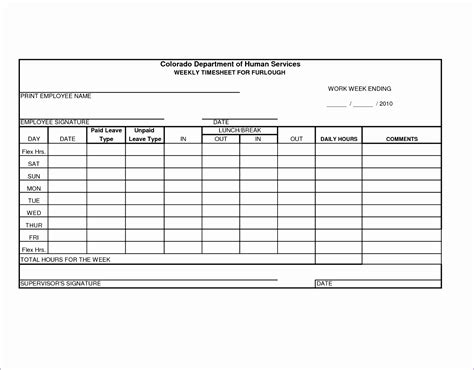 6 Free Excel Timesheet Template With Formulas Excel Templates