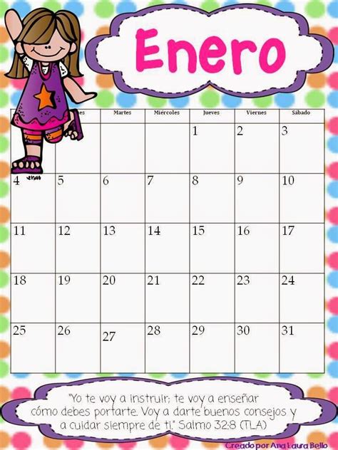 Una Aventura 3d Comenzó El 2015 Calendario Preescolar Calendario