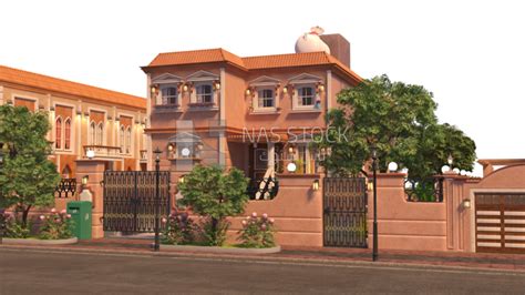 3d Model Of A Luxury Villa Exterior View
