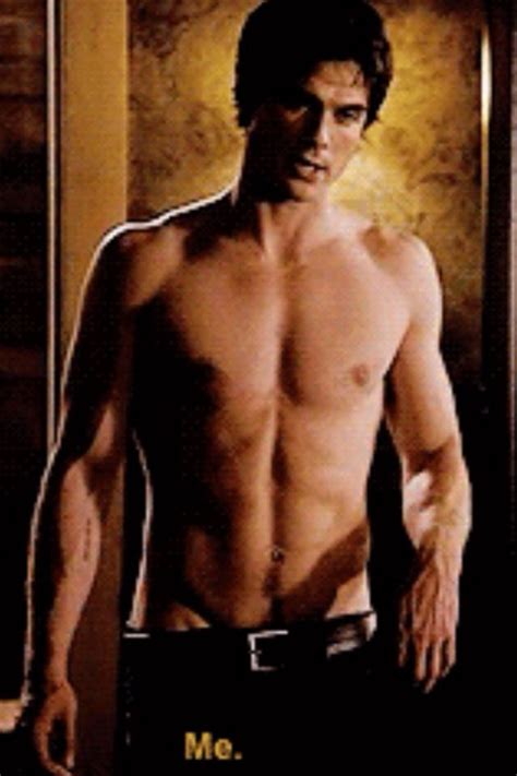 Vampire Diaries Damon Salvatore Shirtless