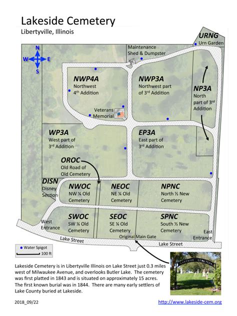 Cemetery Maps Lakeside Cemetery Association