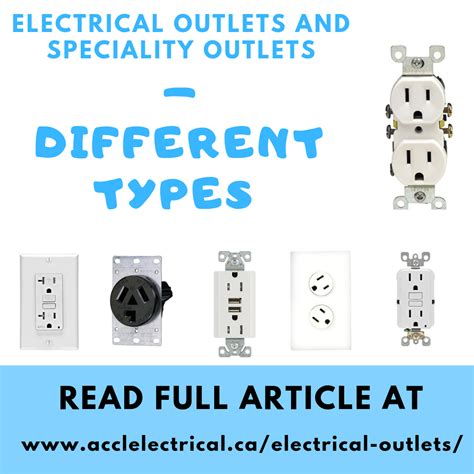 Electrical Outlets And Speciality Outlets Different Types