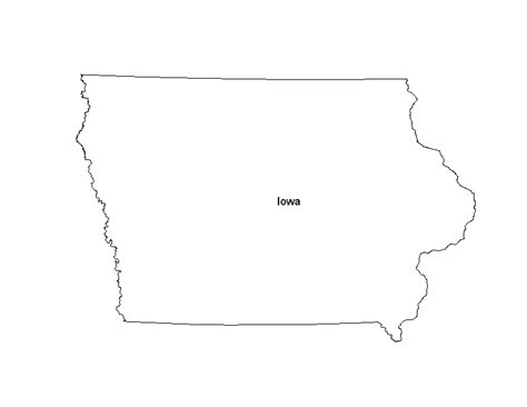 Printable Map Of The State Of Iowa