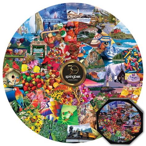 Springbok 1500 piece jigsaw puzzle a renaissance christmas new sealed 28 x 36. The Springbok 50th Anniversary Commemorative Puzzle, 500 ...
