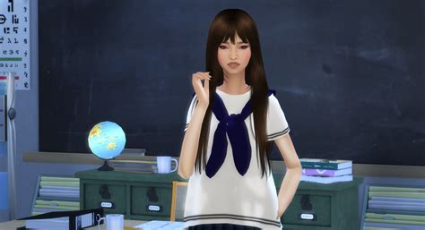 The Sims 4 Korean Girl ~ Virtualpianosheetmusicblogspot
