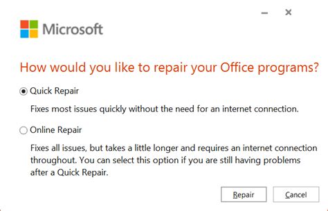 How To Repair Outlook 365 On Windows 10