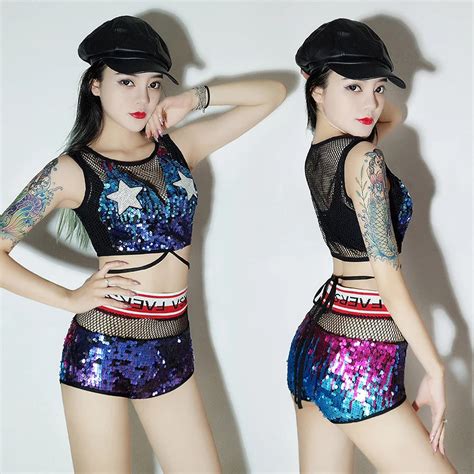 Women Ds Nightclub Stage Costumes For Singer Glitter Sexy Music Festival Dj Outfits Bar Lead