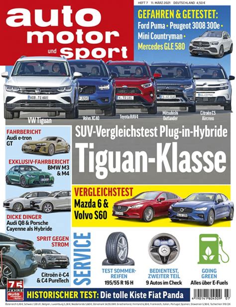 Auto Motor Und Sport 7 2021 Einzelheft Print MOTOR PRESSE Shop