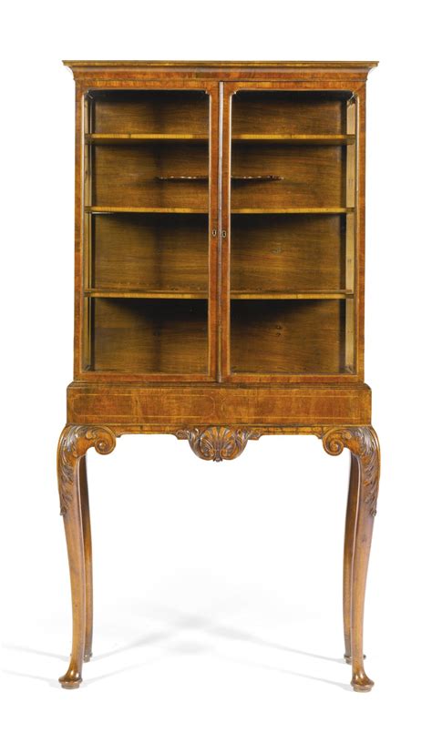 C1730 A George Ii Walnut Display Cabinet On Stand Circa 1730 In The