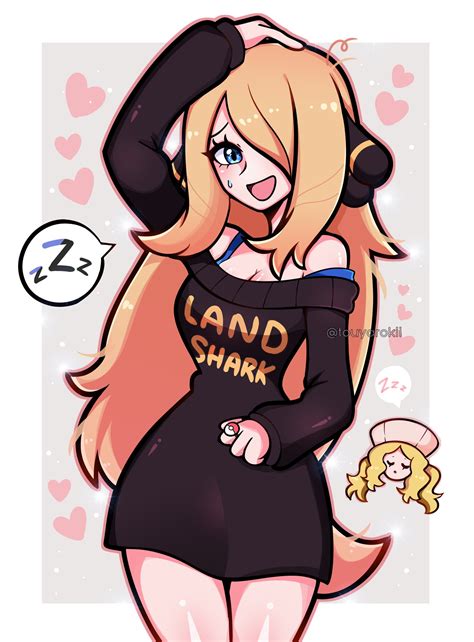 Touya ★ Art Raffle Pinned On Twitter Comfy Cynthia 😳 Pokemon