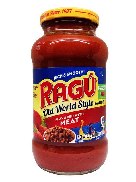 Ragu Old World Style Sauce Flavored With Meat 677g Made In Usa 0223