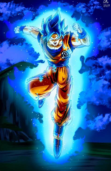Goku Super Saiyan Blue Dragon Ball Super Dragon Ball Art Goku Dragon Ball Super Art Anime