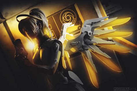 Overwatch Mercy Artwork Hd Games 4k Wallpapers Images Backgrounds