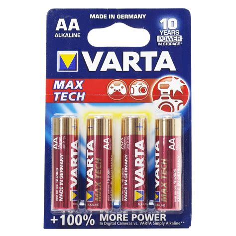 Varta Battery Alkaline Lr6k 4x Aa Standard Batteries