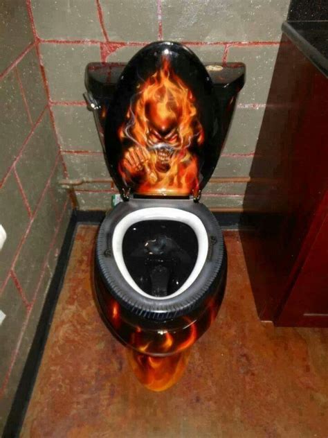 Flaming Toilet For The Home Pinterest