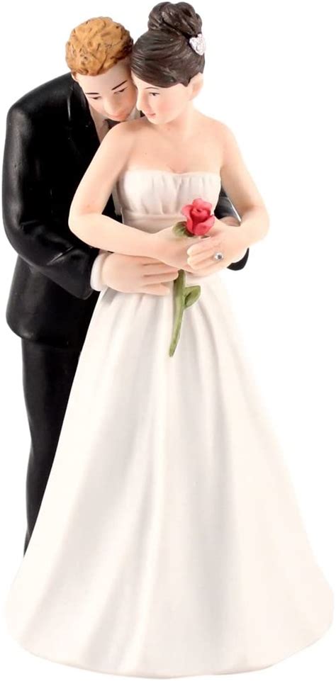 weddingstar yes to the rose bride and groom porcelain figurine cake topper light