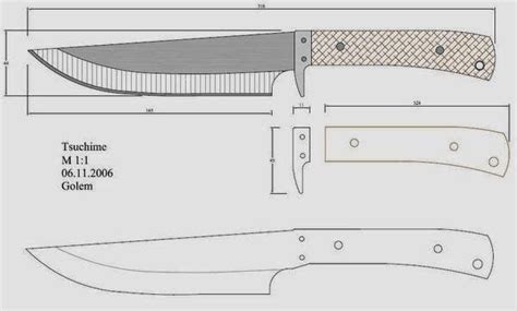 Cuchillos de caza bowie de la casa cudeman. Resultado de imagen para cuchillos plantillas con medidas | Plantillas para cuchillos ...