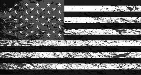 American Flag Usa Black And White Grunge Background Stock Illustration