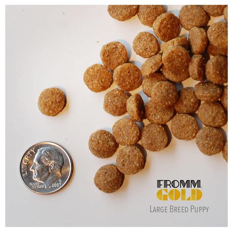 Traditional puppy foods often provide much higher calorie content than large breed puppies require, causing them to gain too much weight too quickly. Fromm Family Large Breed Puppy Gold Food for Dogs ...