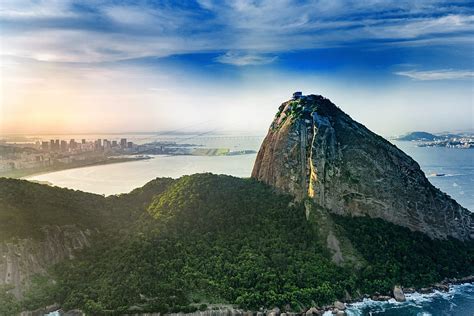 Rio De Janeiro City Mountains Coast Aerial View Hd Wallpaper Pxfuel