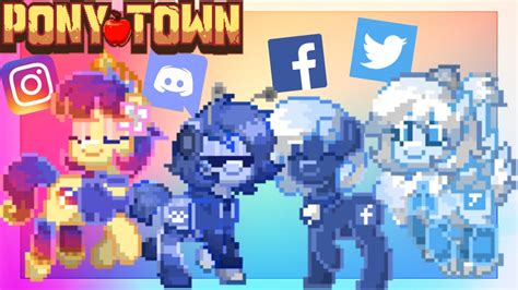 How To Make Social Medias As Ponytown Characters Youtube