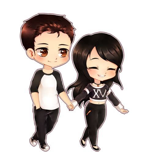 chibi anime couple png hd png mart