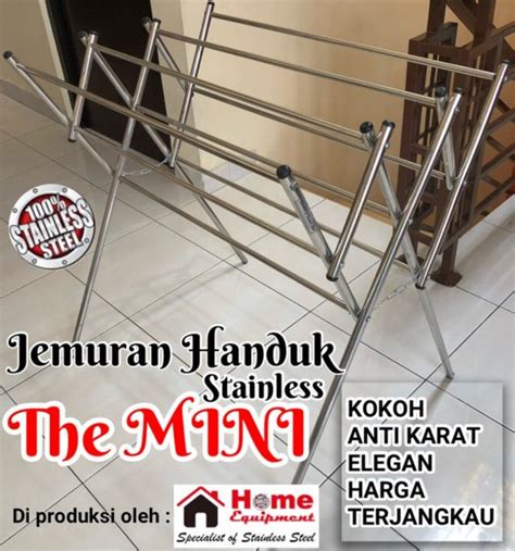 Jual Jemuran Handuk Stainless 9 Palang Kokoh Dan Anti Karat MURAH