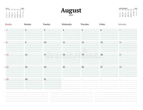 Plantilla De Calendario Para Octubre De 2021 Planificador Comercial Mensual Diseño De