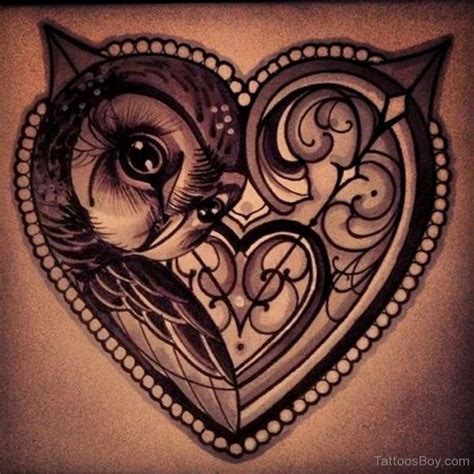 Owl Heart Tattoo Tattoo Designs Tattoo Pictures