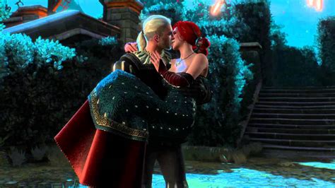 The Witcher 3 Geralt Kiss Triss Youtube