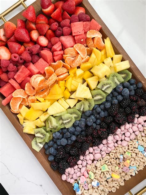 Rainbow Fruit Tray Lovely Lucky Life