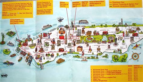 Printable Tourist Map Of Manhattan Printable Maps