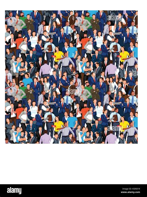 Crowd Of People Stock Vector Images Alamy