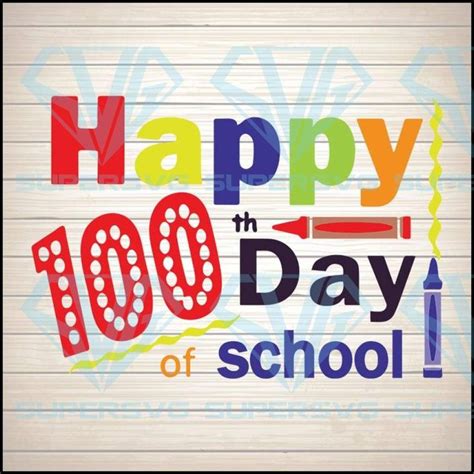 Happy 100th Day Of School 100th Day Of School Svg 100 Days Of School