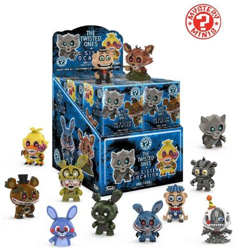 Five Nights At Freddy Mystery Minis Twisted One Box 12 Figurines