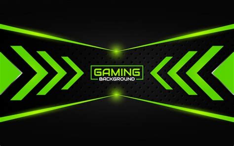 Premium Vector Abstract Futuristic Black And Green Gaming Background