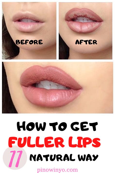 11 Ways To Get FULLER LIPS Naturally No Injection Fuller Lips