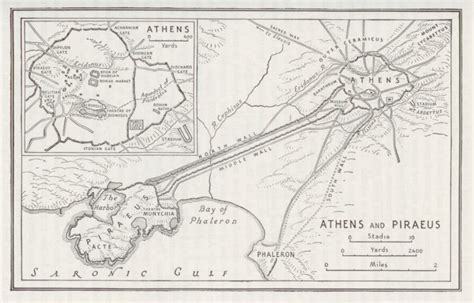 A Map Of Ancient Athens Showing Us The Wall The Finished Location And