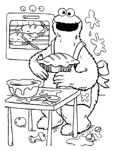 Sesame Street To Color For Kids Free Sesame Street Coloring Page To