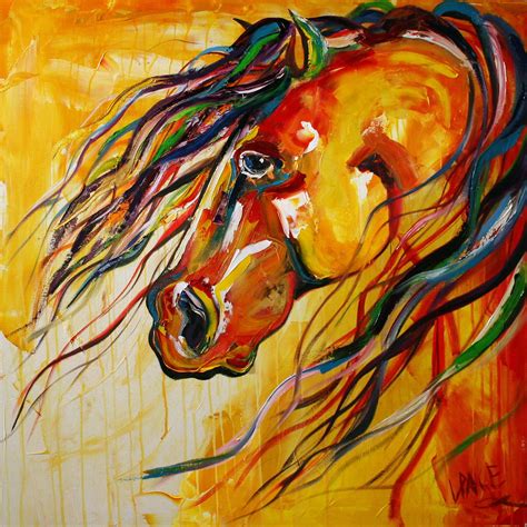 Texas Contemporary Fine Artist Laurie Pace The Mighty Equine Art
